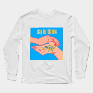 Pray for Ukraine Long Sleeve T-Shirt